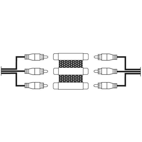 Hama 00205174 kaapelin sukupuolenvaihtaja 3 x RCA