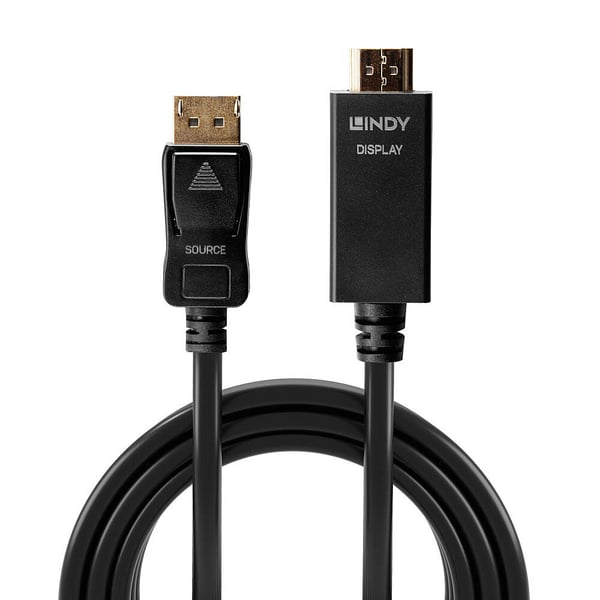 Lindy 36921 videokaapeli-adapteri 1 m DisplayPort HDMI-tyyppi A (vakio) Musta