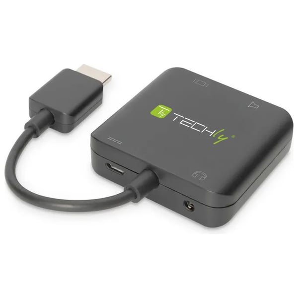 Techly IDATA HDMI-VGA8 videokabeladapter Svart