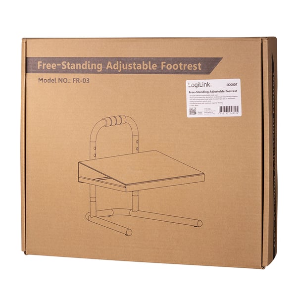 LogiLink EO0007 fotpall Svart