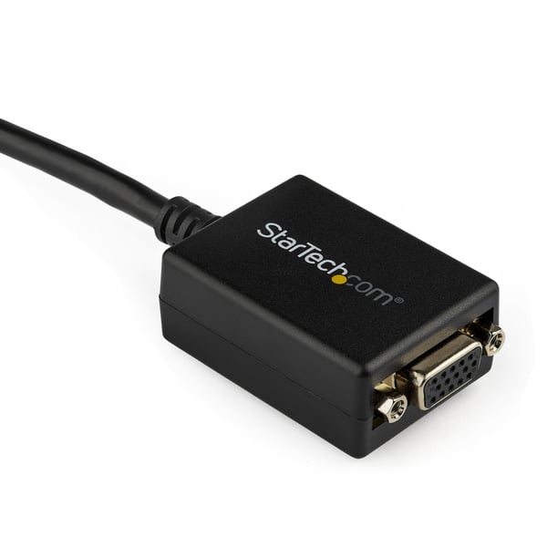 StarTech.com DP2VGA2 videokabel adapter 0,225 m DisplayPort VGA (D-Sub) Sort