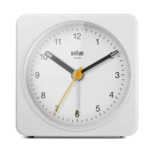 Braun BC03 Quartz alarmur Hvid