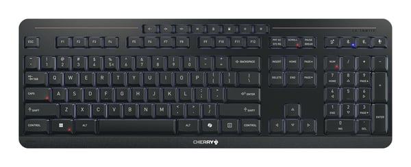 CHERRY Stream desktop ultimate tastatur Mus inkluderet Hjemme/kontor USB + RF Wireless + Bluetooth QWERTY Engelsk Sort