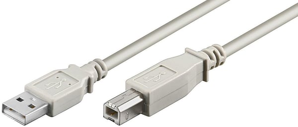 Microconnect USBAB2 USB-kabel USB 2.0 1,8 m USB A USB B Grå