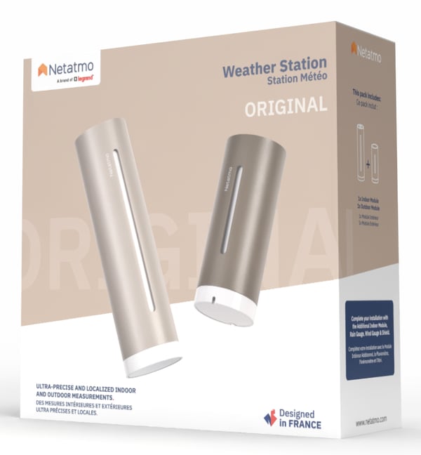 Netatmo NWS-S-EC digital vejrstation Brun Wi-Fi