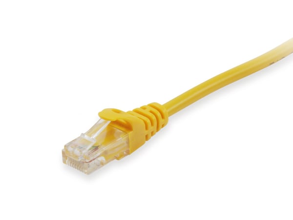 Equip 625461 nätverkskablar Gul 2 m Cat6 U/UTP (UTP) Rund