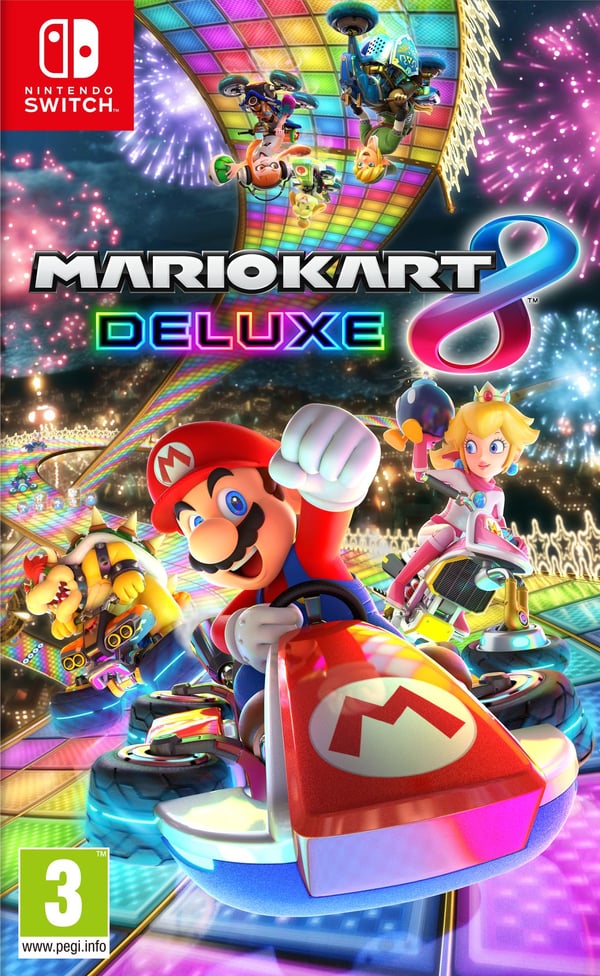 Nintendo Mario Kart 8 Deluxe Vakio Saksa, Englanti, Ranska, Italia, Japani, Hollanti, Portugali, Venäjä Nintendo Switch