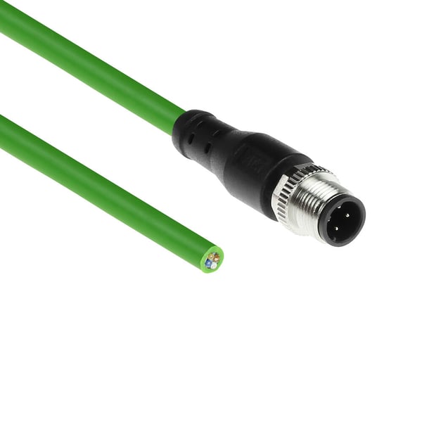 ACT SC4440 sensor- och aktuatorkabel 1,5 m M12 Nej Svart / Grön