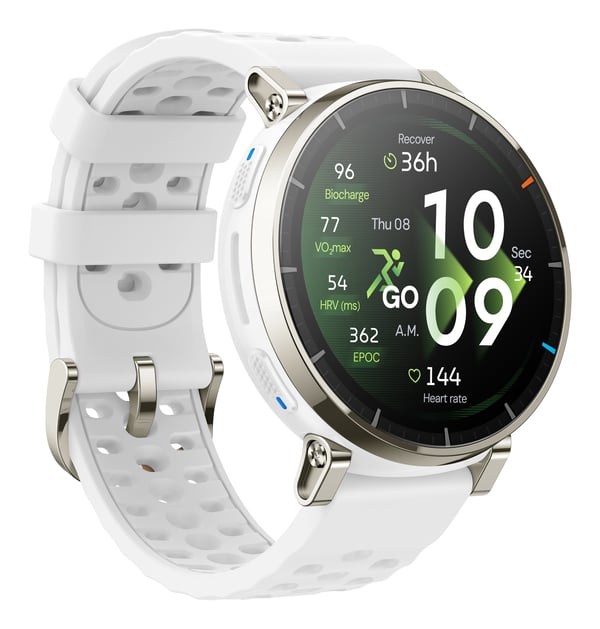 Amazfit Active 3 3,35 cm (1.32") AMOLED Digital 466 x 466 pixel Berøringsskærm Guld GPS (satellit)