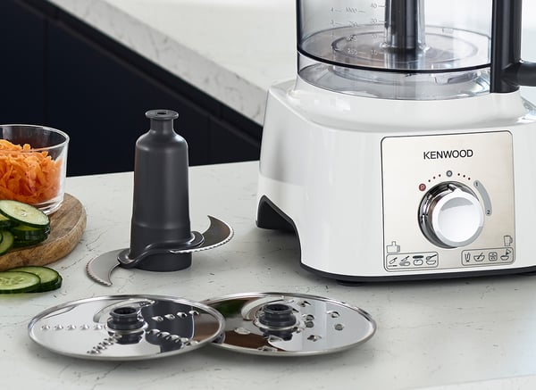 Kenwood MultiPro Express matberedare 1000 W 3 l Rostfritt stål, Vit