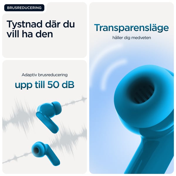 Motorola Moto Buds Bass Headset True Wireless Stereo (TWS) I öra Samtal/musik Bluetooth Blå