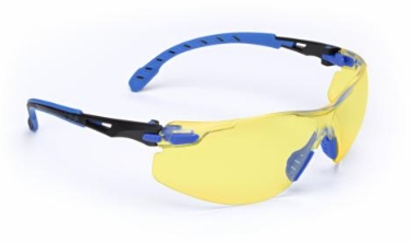 3M Solus 1000-Series Glasses S1103SGAF Skyddsglasögon Svart, Blå