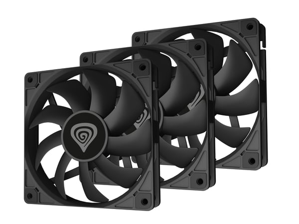 GENESIS Oxal 120 Datorväska Fan 12 cm Svart 3 styck