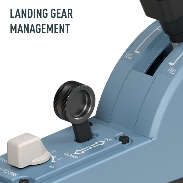 Thrustmaster TCA Quadrant Add-On Airbus Edition Blå Flysimulator Analog/digital PC