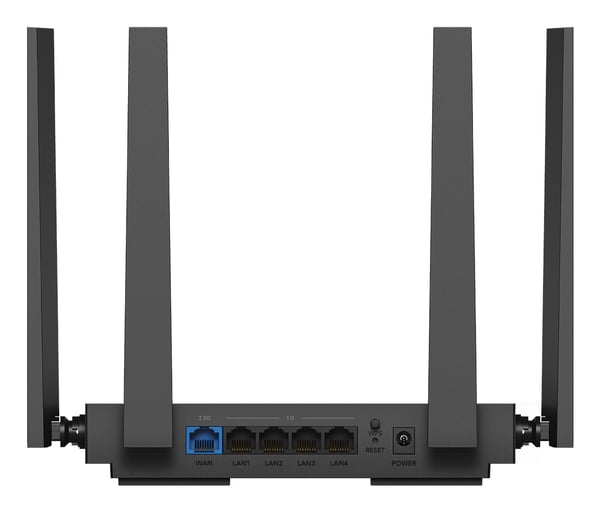 Cudy BE5000 2.5G Mesh Wi-Fi 7 Router, WR5000 1.0 trådløs router 2.5 Gigabit Ethernet Dual-band (2,4 GHz / 5 GHz) Sort