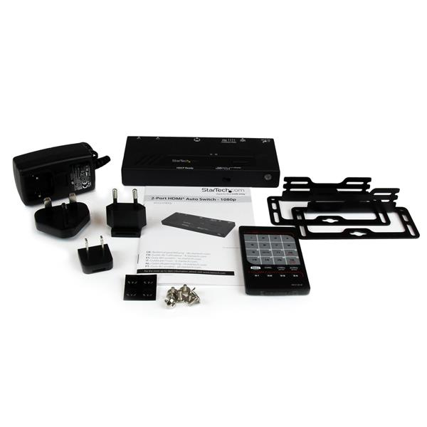 StarTech.com HDMI-switch med 2 portar och automatisk och prioriterad växling – 1080p