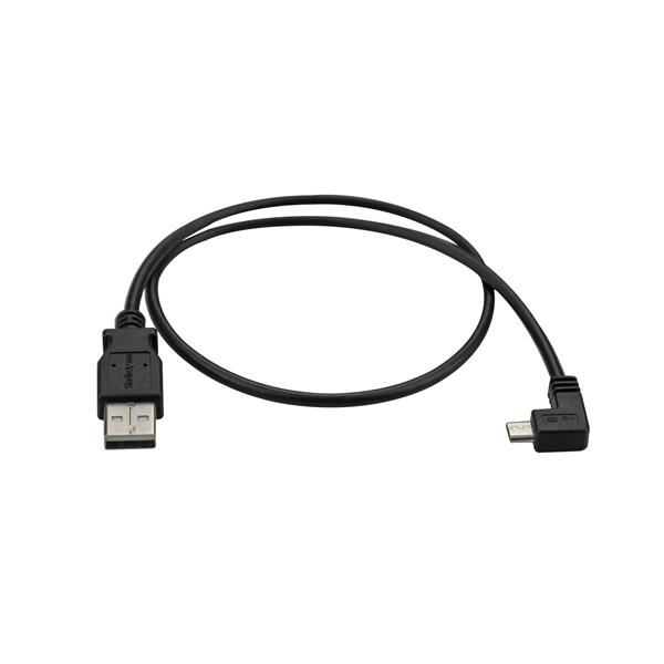 StarTech.com USBAUB50CMRA USB-kabel USB 2.0 0,5 m USB A Micro-USB A 0,48 Gbit/sek. Sort