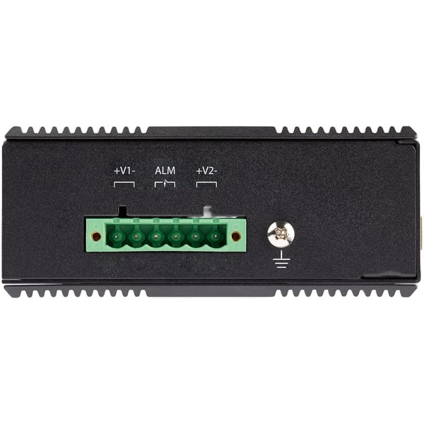 StarTech.com IES1G52UP12V netværksswitch Ikke administreret Gigabit Ethernet (10/100/1000) Strøm over Ethernet (PoE) Sort