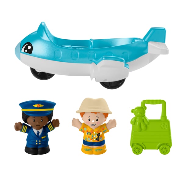 Fisher-Price Little People Hverdagslivet i lufthavnen-legesæt til tumlinger, lufthavn og 3 stk. tilbehør
