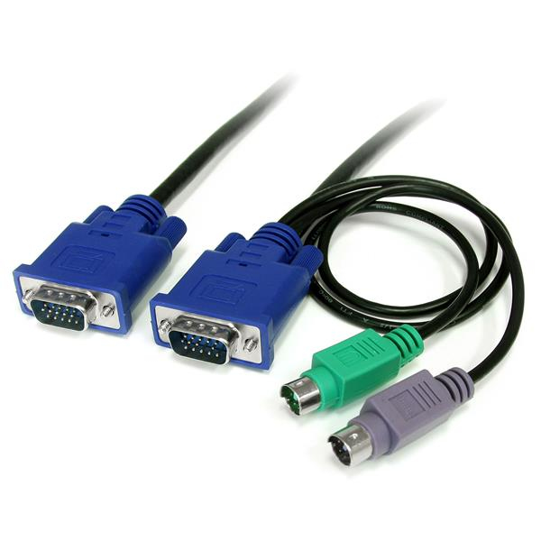 StarTech.com SVECON6 KVM-kablar Svart 1,8 m