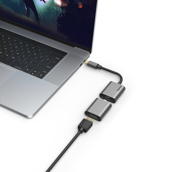 Hama 00200306 USB grafisk adapter 4096 x 2160 pixel Grå
