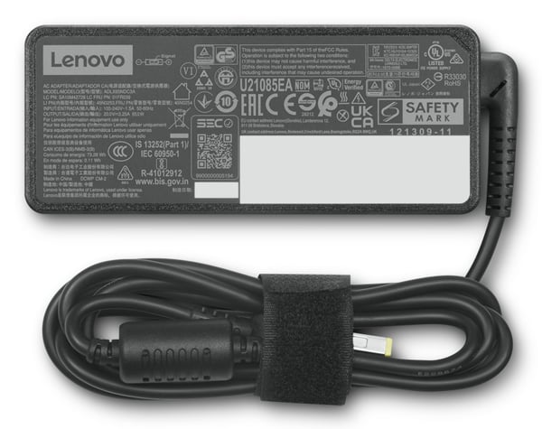 Lenovo 4X21J81440 strømadapter og vekselret Indendørs 65 W Sort
