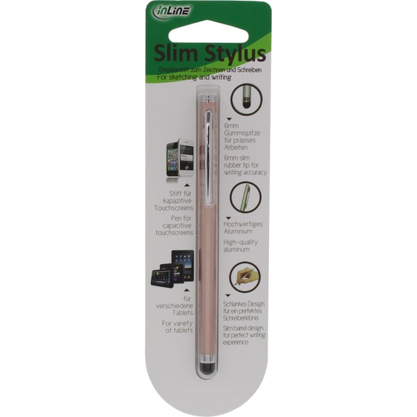 InLine 55467G stylus-pennor 9 g Rosa