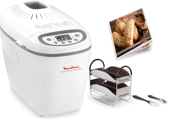 Moulinex OW6101 leipäkone 1650 W Valkoinen, Harmaa