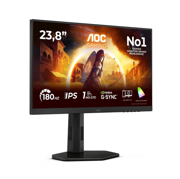 AOC 24G4X platta pc-skärmar 60,5 cm (23.8") 1920 x 1080 pixlar Full HD LCD Svart, Grå
