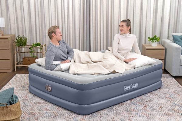 Bestway 6713I / 23 luftmadrass Dubbelmadrass Grå Unisex