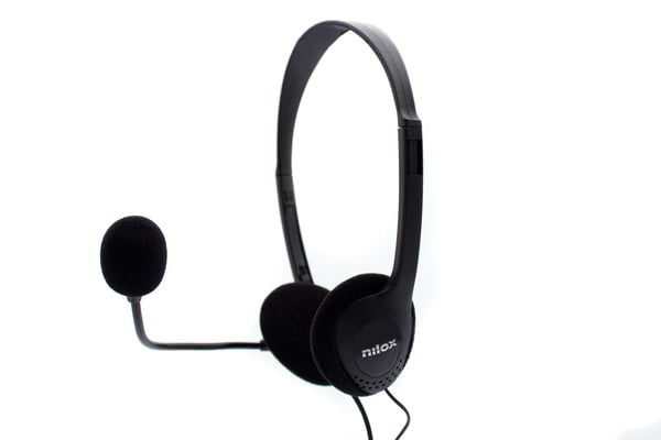 Nilox CHAT LIVE 2 Headset Ledningsført Kontor/Callcenter Sort