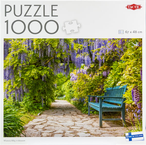 Tactic Lovers Wisteria Alley in blossom Puslespil 1000 stk Dyr og planter