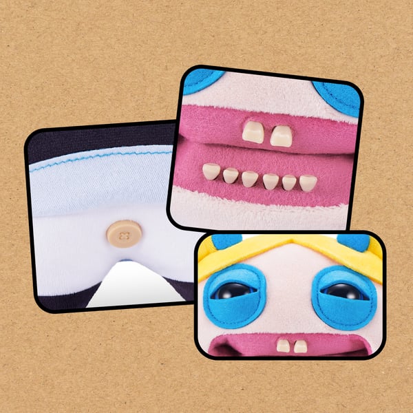 Hug-A-Lumps Fuggler Power Puff Girls 22 cm licenseret sortiment
