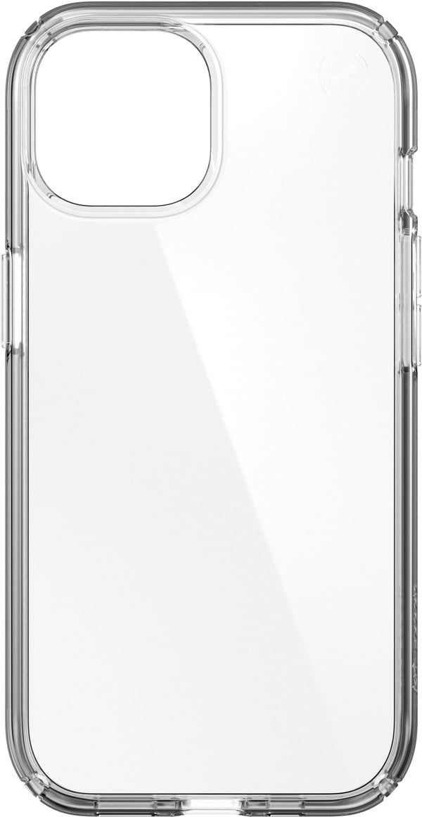 Speck Presidio Perfect-Clear - Fodral för iPhone 15/iPhone 14/iPhone 13 (Genomskinlig)