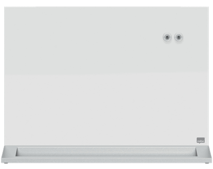 Nobo magnetisk skrivebords whiteboard med glasoverflade 585x447 mm