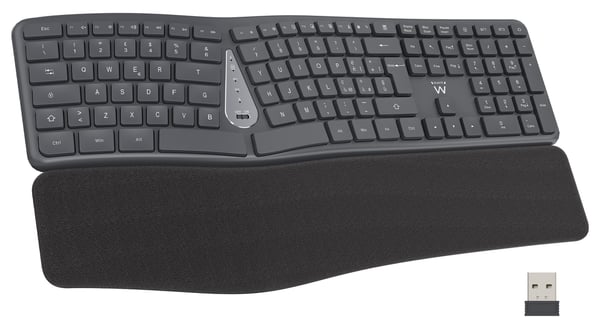 Ewent EW3288 tastatur Universel RF trådløs + Bluetooth QWERTY Italiensk Sort