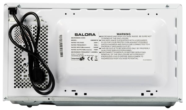 Salora 20MSM700 mikrovågsugn Vit Enbart mikrovågsugn Bänkdiskmaskin 20 l 700 W