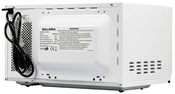 Salora 20MSM700 mikrovågsugn Vit Enbart mikrovågsugn Bänkdiskmaskin 20 l 700 W
