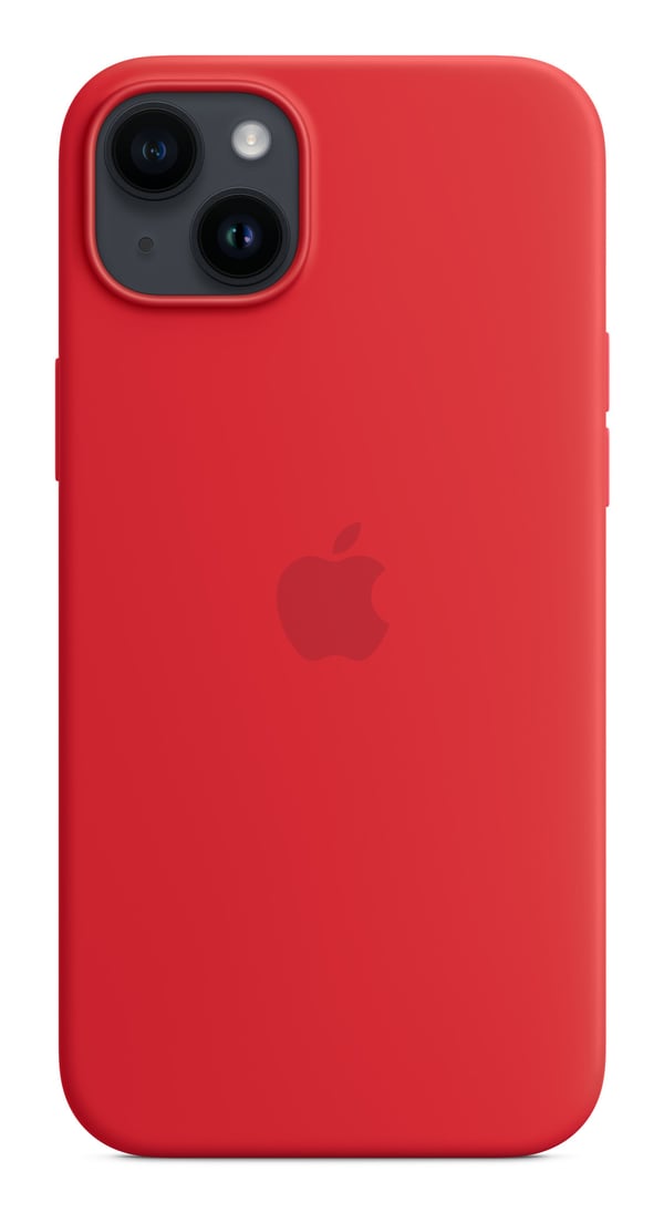 Apple iPhone 14 Plussan silikonikuori MagSafella - (PRODUCT)RED