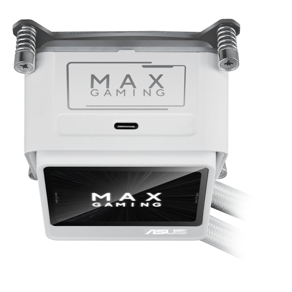 ASUS MAX Gaming LC 360 ARGB LCD White Edition Suoritin All-in-one-nesteenjäähdytin 12 cm Valkoinen