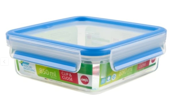 EMSA 508536 enhed til madopbevaring Rektangulær Kasse 0,85 L Transparent 8 stk
