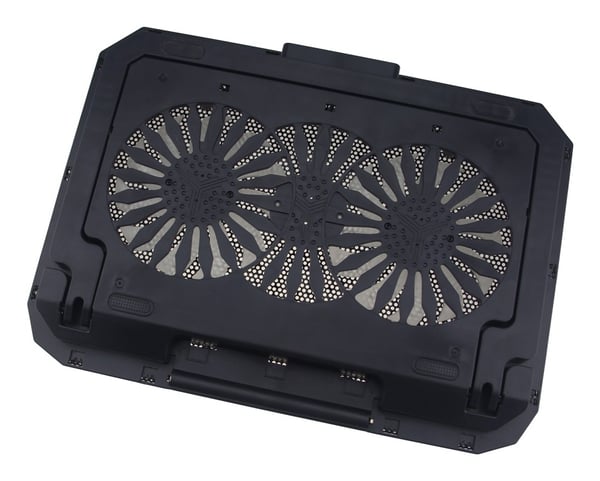 Techly ICOOL-CP11TY kannettavan tietokoneen teline Musta 43,2 cm (17")