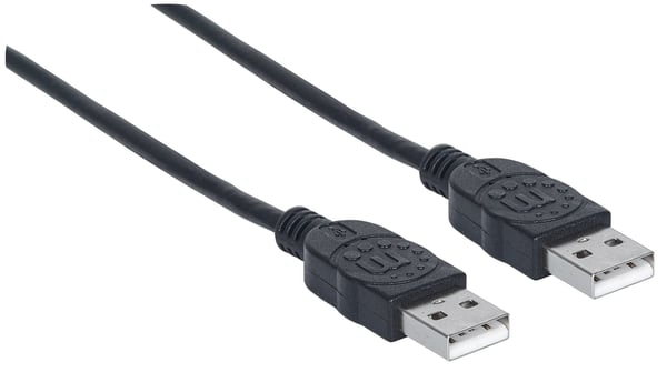 Manhattan 353892 USB-kabel USB 2.0 1 m USB A 0,48 Gbit/sek. Sort
