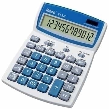 Rexel Pöytälaskin Ibico 212X 12-numeroinen blisterpkt