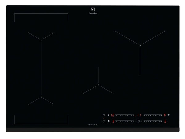 Electrolux EIV734 Sort Indbygget 70 cm Zone induktionskogeplade 4 zone(s)