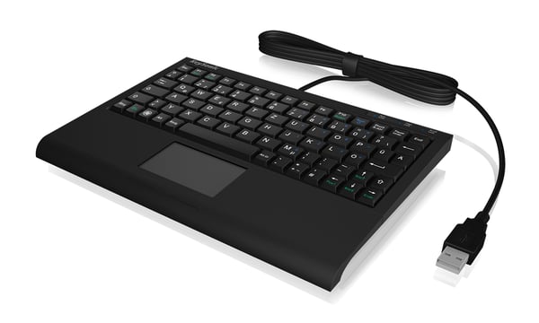 KeySonic ACK-3410 (US) näppäimistö Office USB Englanti (US) Musta