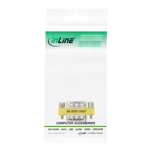 InLine 37714 kabel kønsskifter VGA (D-sub) HD male Sølv