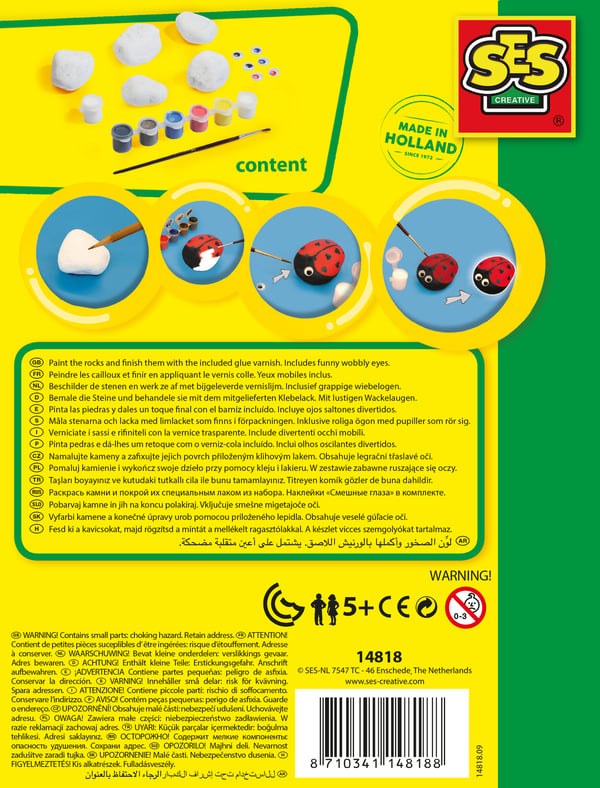 SES Creative Children's Rock Painting Kit