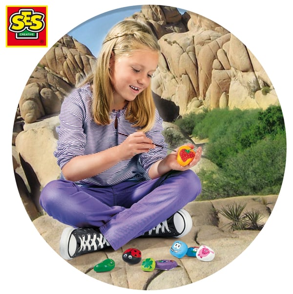 SES Creative Children's Rock Painting Kit