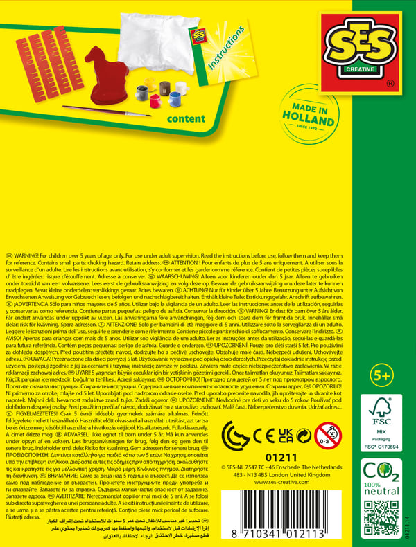 SES Creative Children's Horse Casting and Painting Set